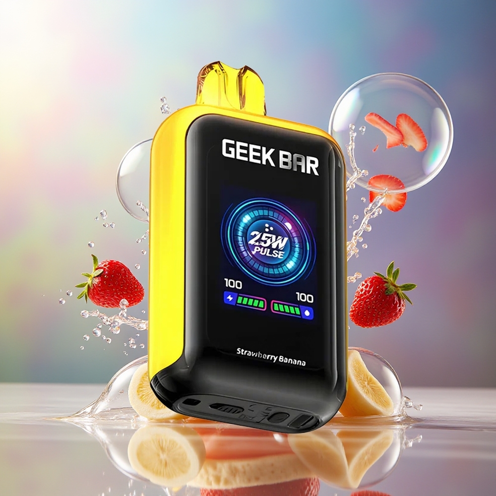 GEEK BAR Skyview 25000 Puffs Engros Danmark Jordbær Banan 16mL