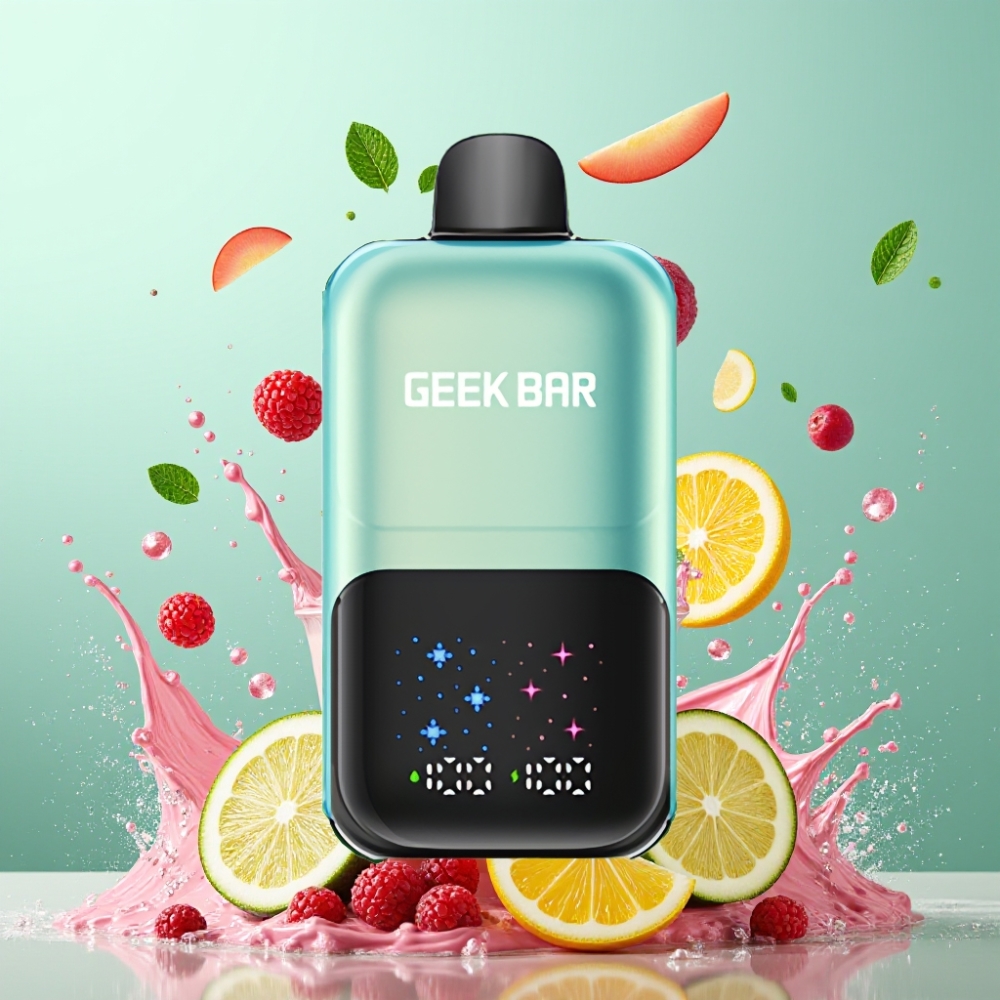 GEEKBAR 2GO 50000 Puffs 20ml Dual Tanks Kølig Mynte Is Engros Danmark