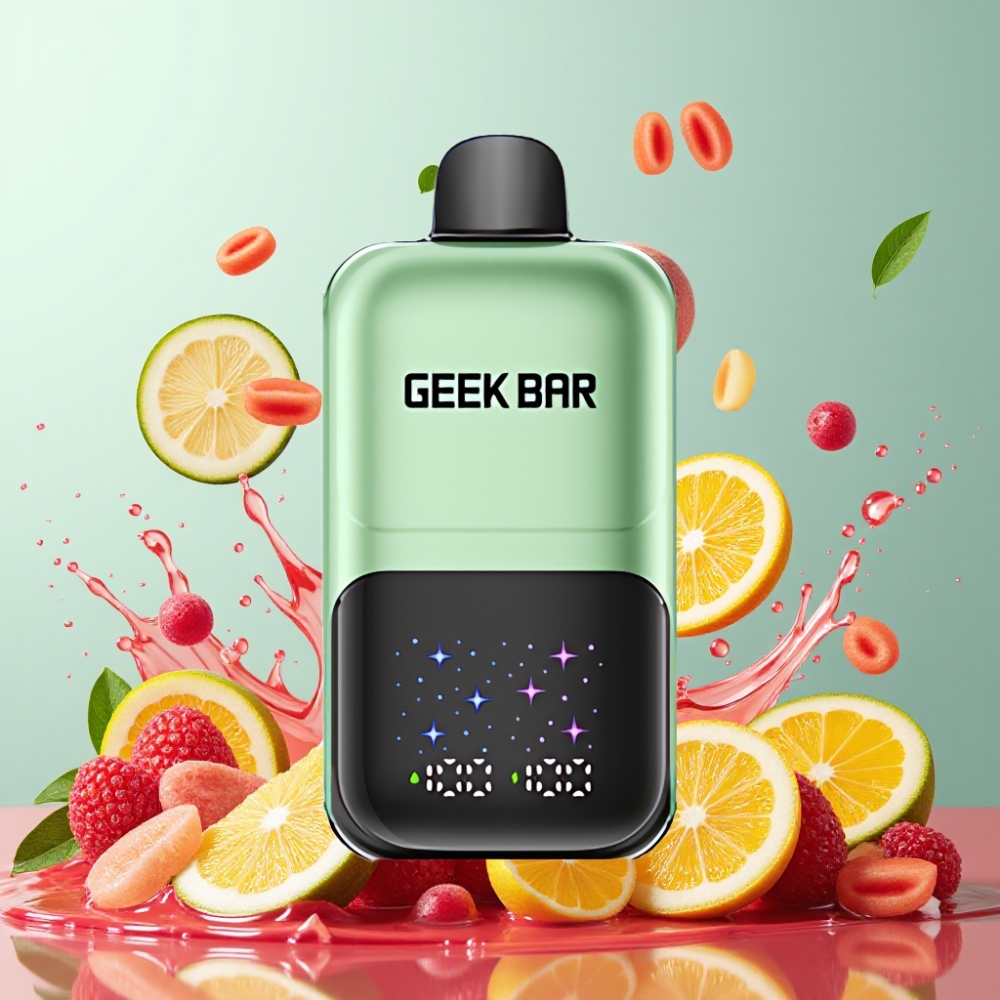GEEKBAR 2GO 50000 Puffs Engros Danmark Syrlig Slik & Syrlig Frugt