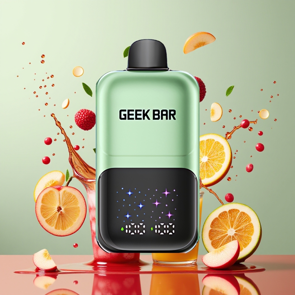 GEEKBAR 2GO 50000 Puffs Engros Danmark To Serier Engangs Vape Pen Dobbelt Æble A&B