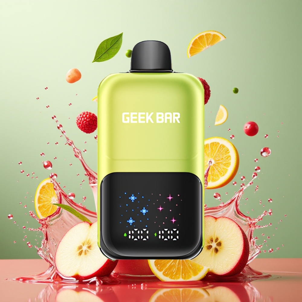 GEEKBAR 2GO 50000 Puffs Sur Æble Is Engros Danmark