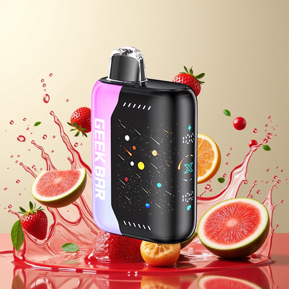 GEEKBAR Pulse X 42K Puffs Meteor Edition Engros Danmark MTl mode Jordbær Vandmelon