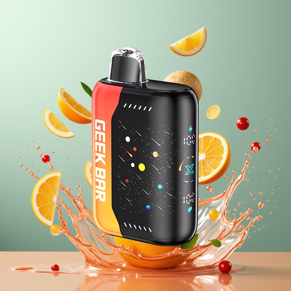 GEEKBAR Pulse X 42K Puffs Meteor Edition Udgave Orange Drage Engros Danmark