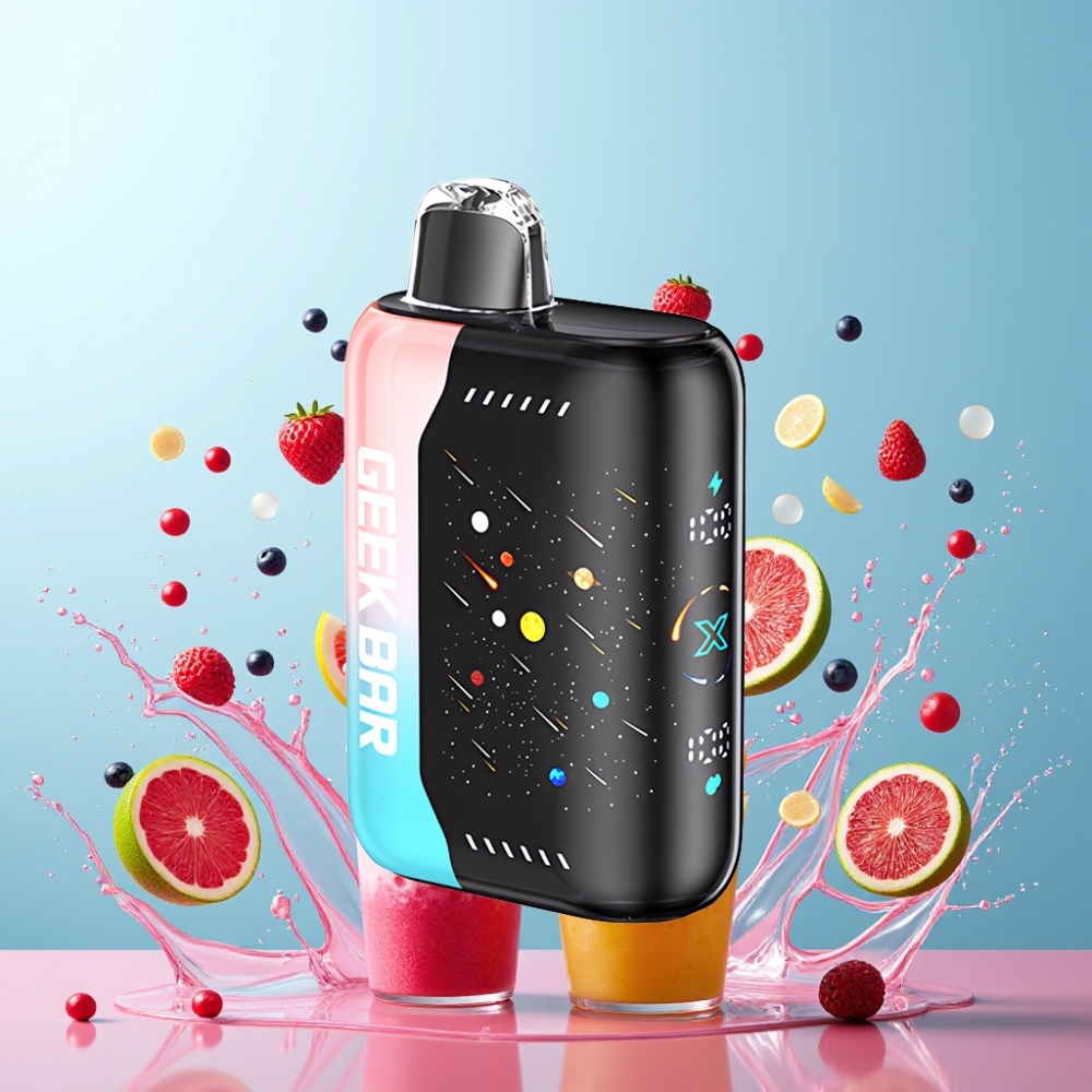 GEEKBAR Pulse X 42K Puffs Meteor Edition Udgave Pink & Blå Engros Danmark