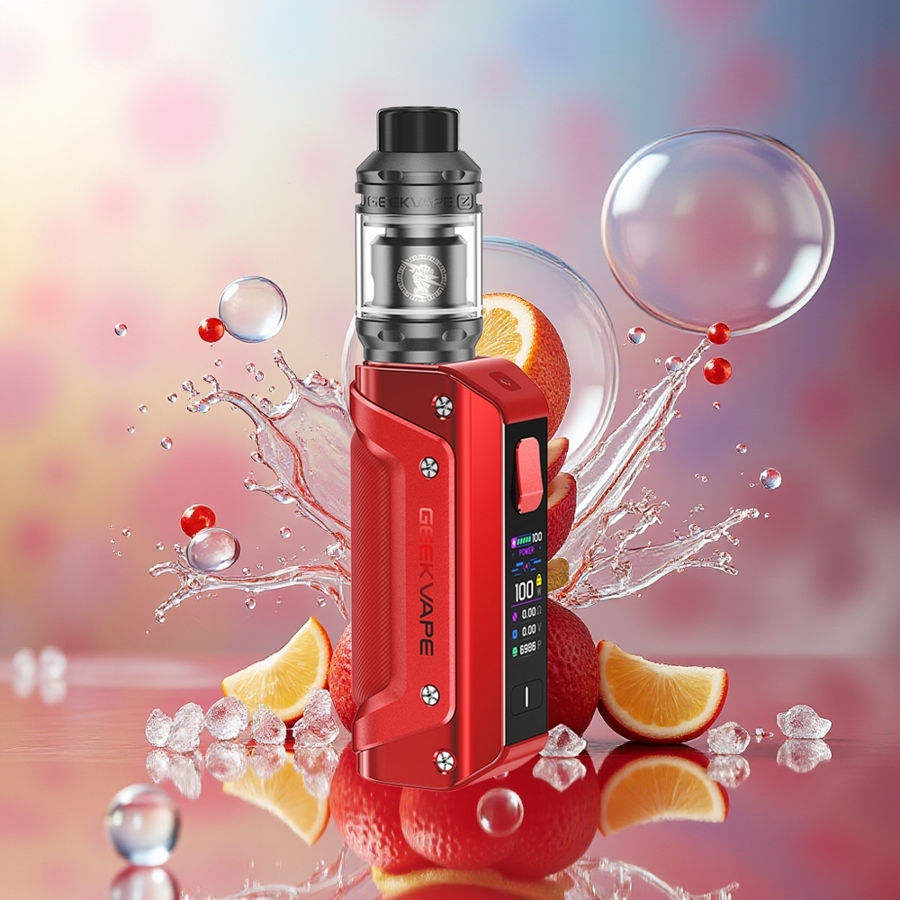 GeekVape Aegis Solo 3 Kit Rød 100W Engros Danmark IP68 Vandtæt