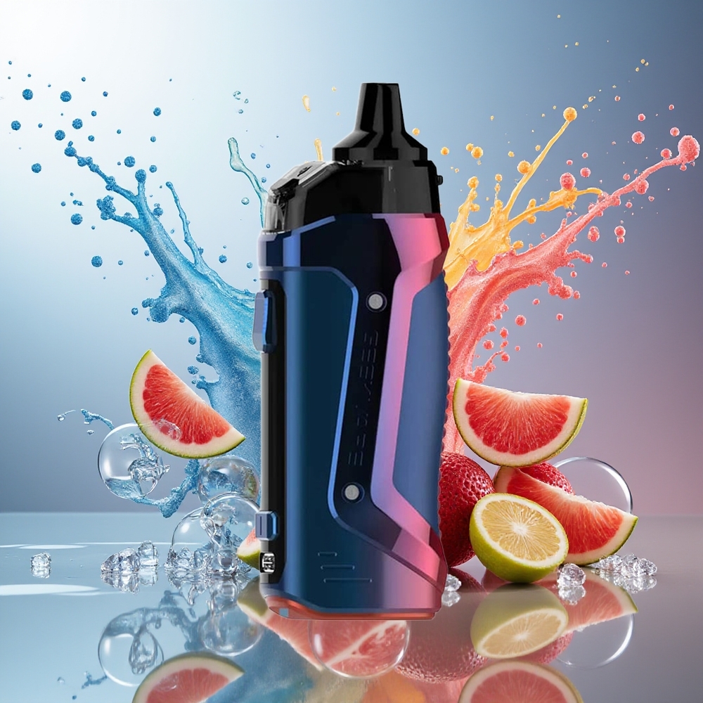 GeekVape B60 Aegis Boost 2 2000mAh Top Airflow Leakproof Pod Mod Kit Blå Rød Engros Danmark