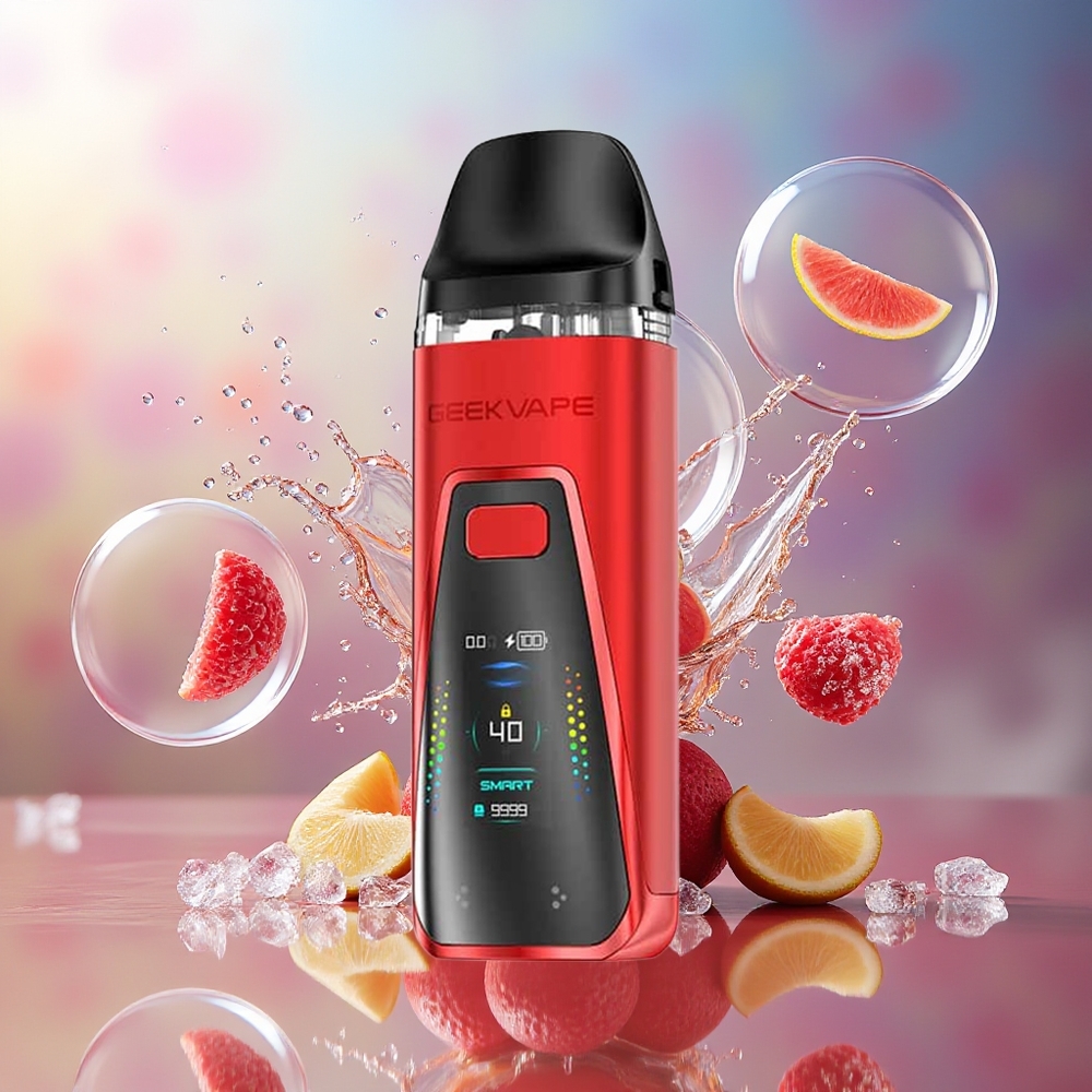 GeekVape Digi Pro Pod Mod Kit 2-mund 40W Ruby Rød Engros Danmark
