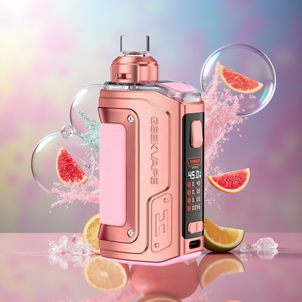 GeekVape H45 Aegis Hero 2 Crystal Edition 1400mah Crystal Pink Engros Danmark
