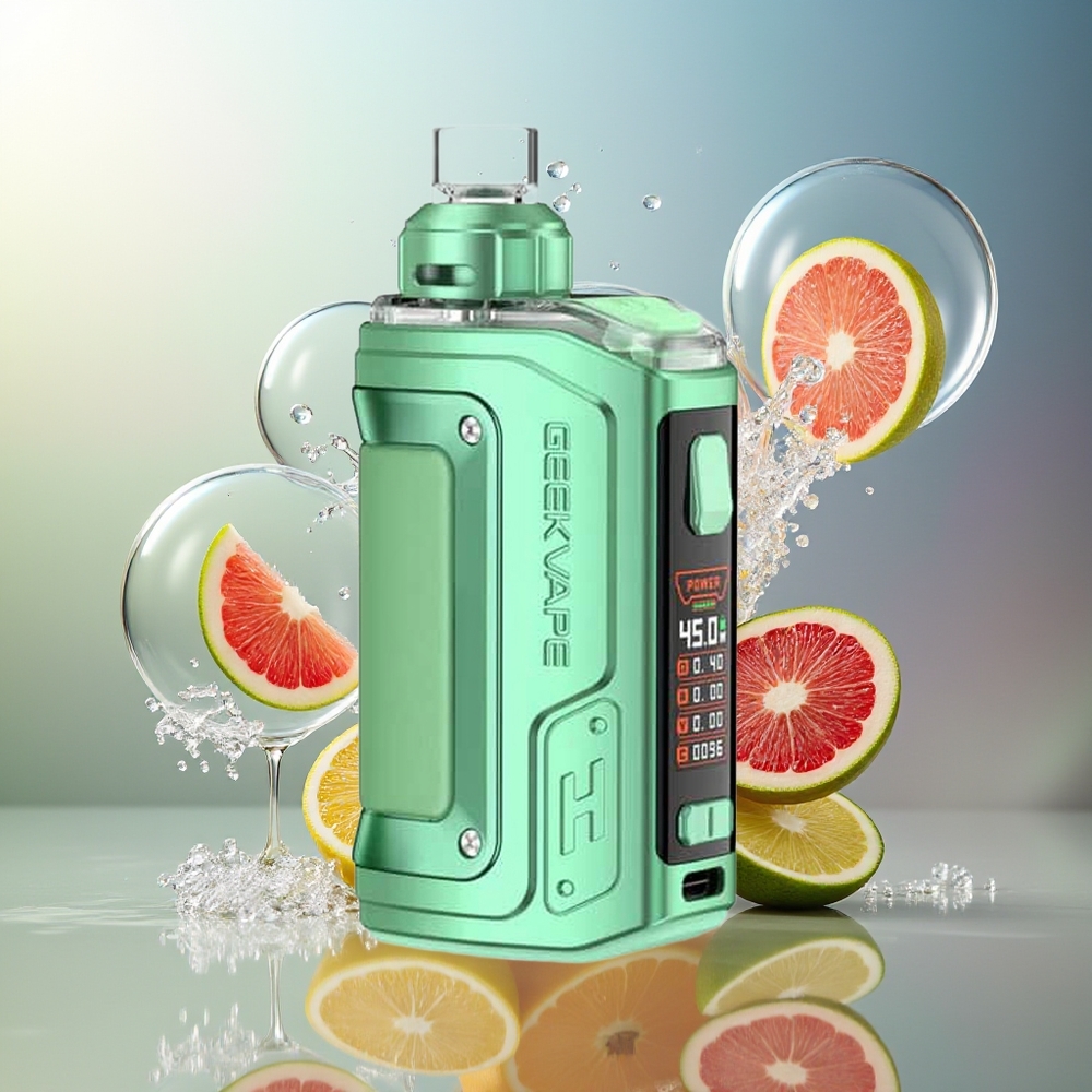 GeekVape H45 Aegis Hero 2 Crystal Edition 45W 4ml Kristal Grøn Engros Danmark