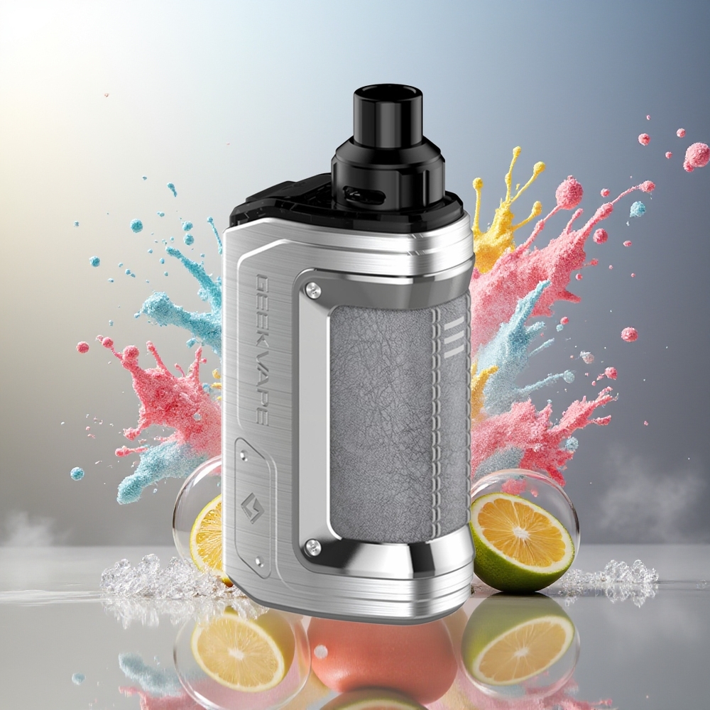 GeekVape H45 Aegis Hero 2 0.96" TFT Skærm Pod Mod Kit Sølv Engros Danmark