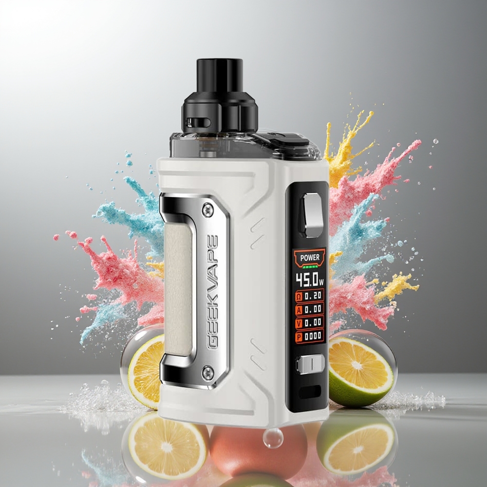 GeekVape H45 Classic Aegis Hero 2 0.96 TFT 510 Drip Tip Grå Engros Danmark