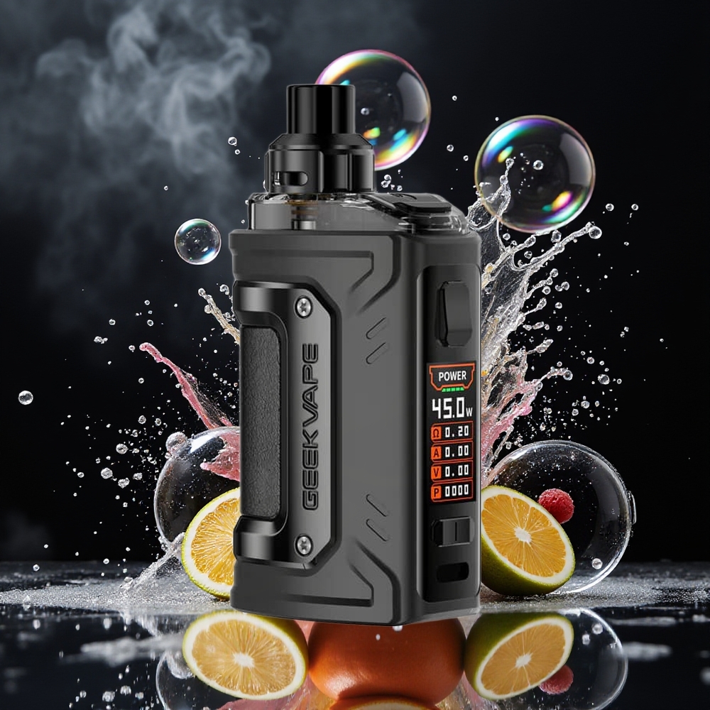 GeekVape H45 Classic Aegis Hero 2 1400mAh 4.0ml Pod Kit Sort Engros Danmark