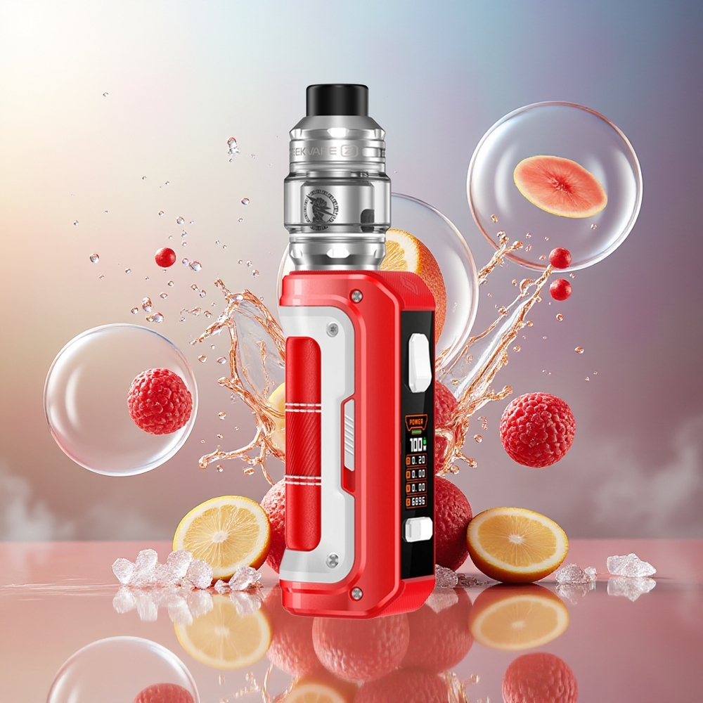 GeekVape Max100 Aegis Max 2 100W Kit Rød Hvid Engros Danmark 21700/18650 5.5ml/2ml TPD