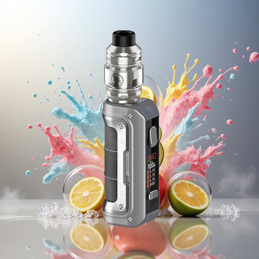GeekVape Max100 Aegis Max 2 100W Kit Sølv Engros Danmark 5,5ml TPD Type-C 5V/2A