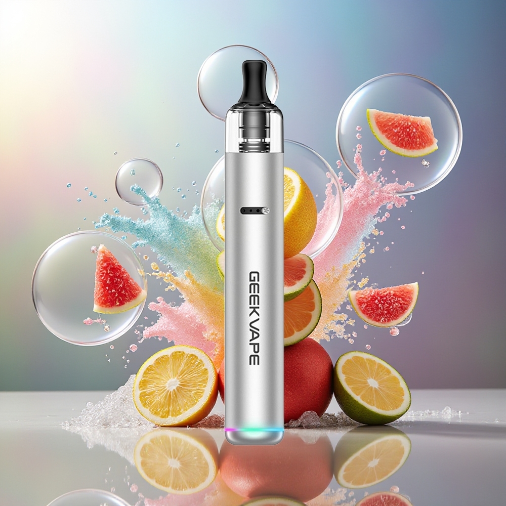 GeekVape WENAX S3 Stylus 3 Mund 1100mAh Atom Sølv Engros Danmark