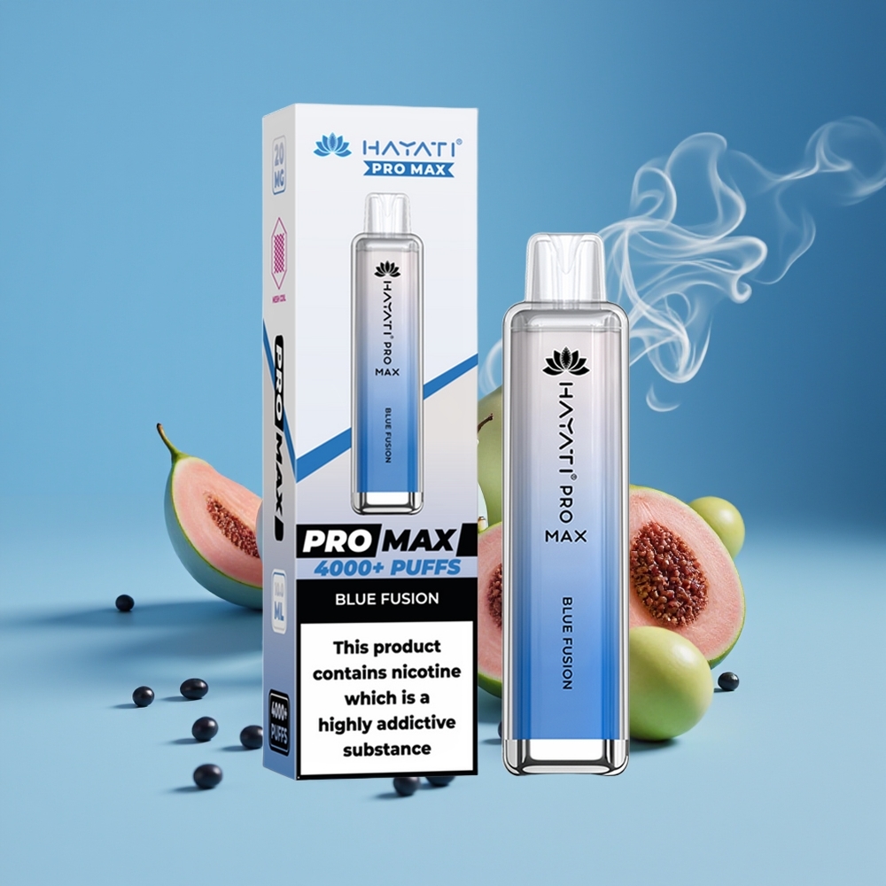 Hayati Pro Max 4000 Puffs Engros Danmark 2% Nikotin Blå Fusion