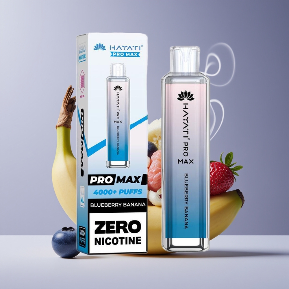 Hayati Pro Max 4000 Puffs Engros Danmark 2% Nikotin Blåbær Banan