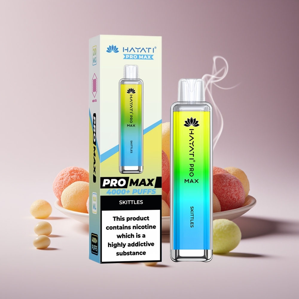 Hayati Pro Max 4000 Puffs Engros Danmark 2ml Skittles Slik
