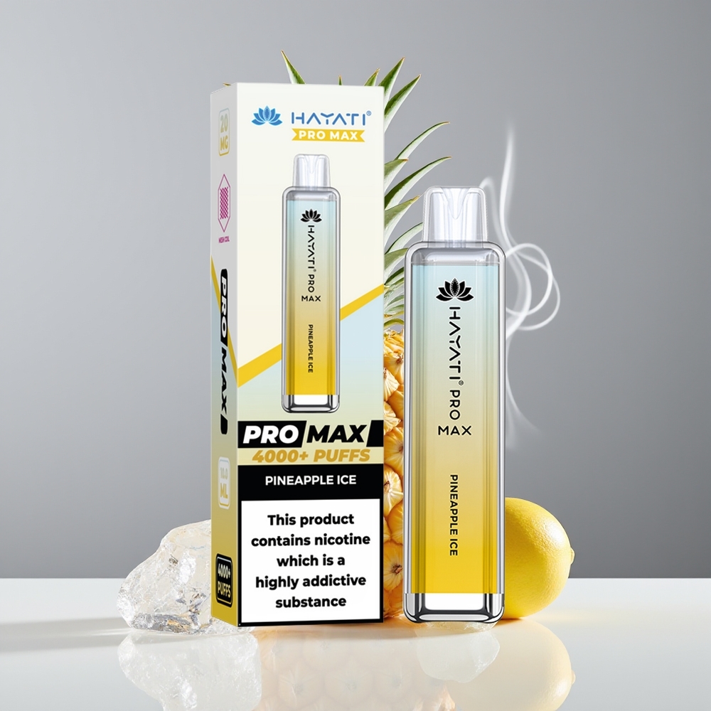 Hayati Pro Max 4000 Puffs Engros Danmark Ananas Is 2% Nikotin