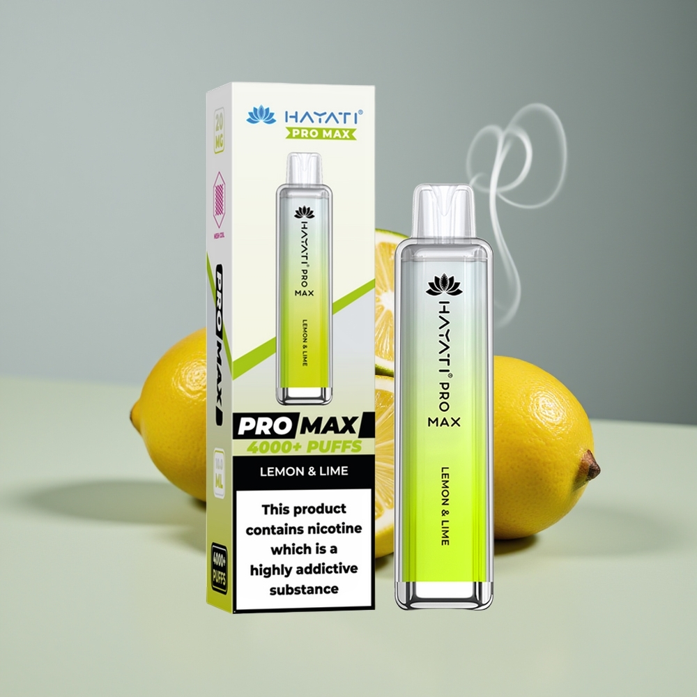 Hayati Pro Max 4000 Puffs Engros Danmark Citron & Lime 1400mAh