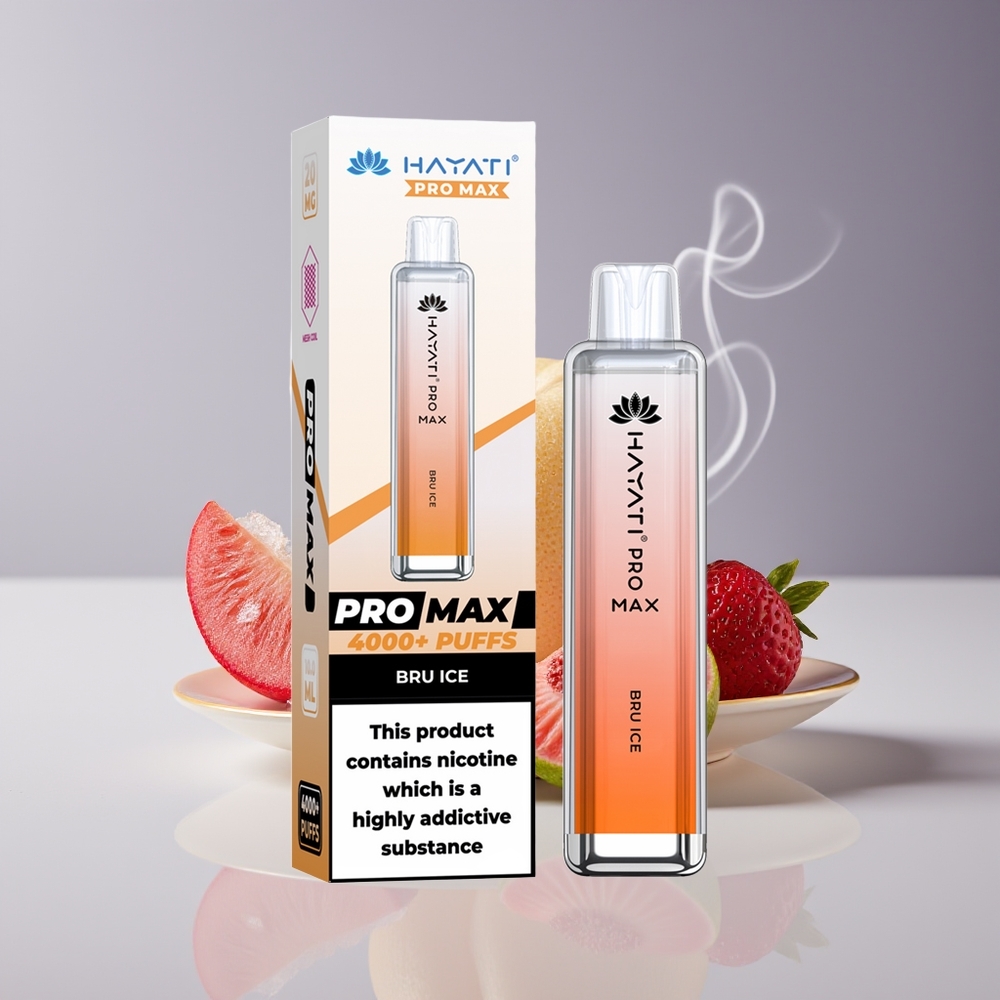 Hayati Pro Max 4000 Puffs Engros Danmark Disposable Vape Bru Is Dual 1.1 Ohm