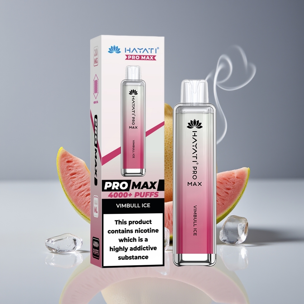 Hayati Pro Max 4000 Puffs Engros Danmark Genopladelig Vimbull Is