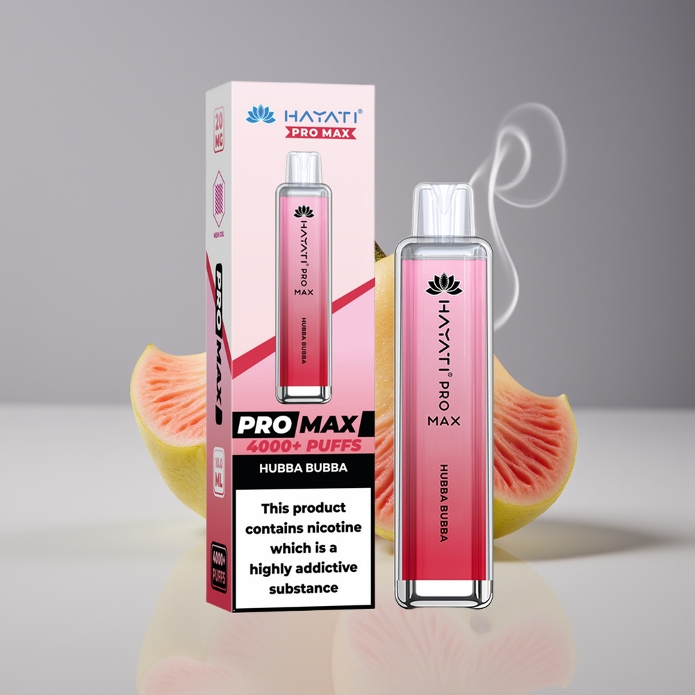 Hayati Pro Max 4000 Puffs Engros Danmark Hubba Bubba 2ml TPD