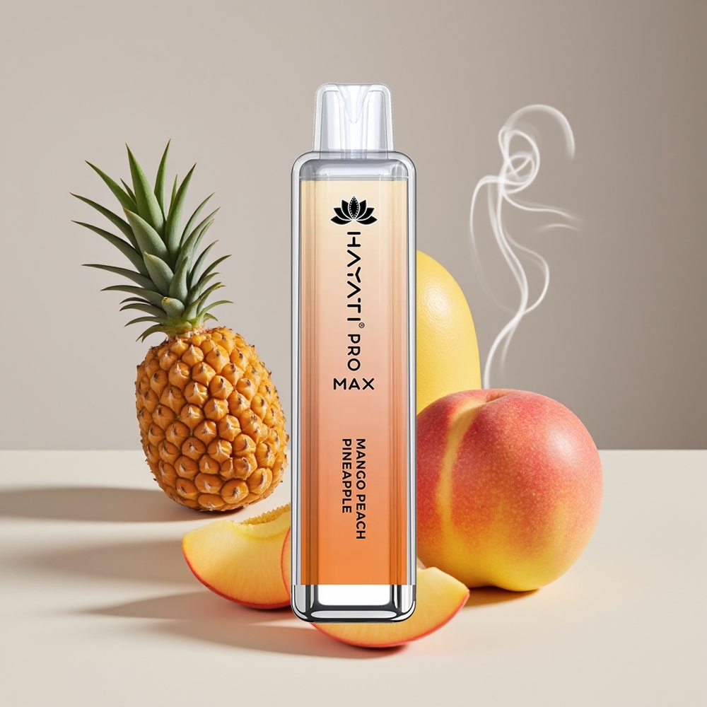Hayati Pro Max 4000 Puffs Engros Danmark Mango Fersken Ananas 2ml TPD-Compliance