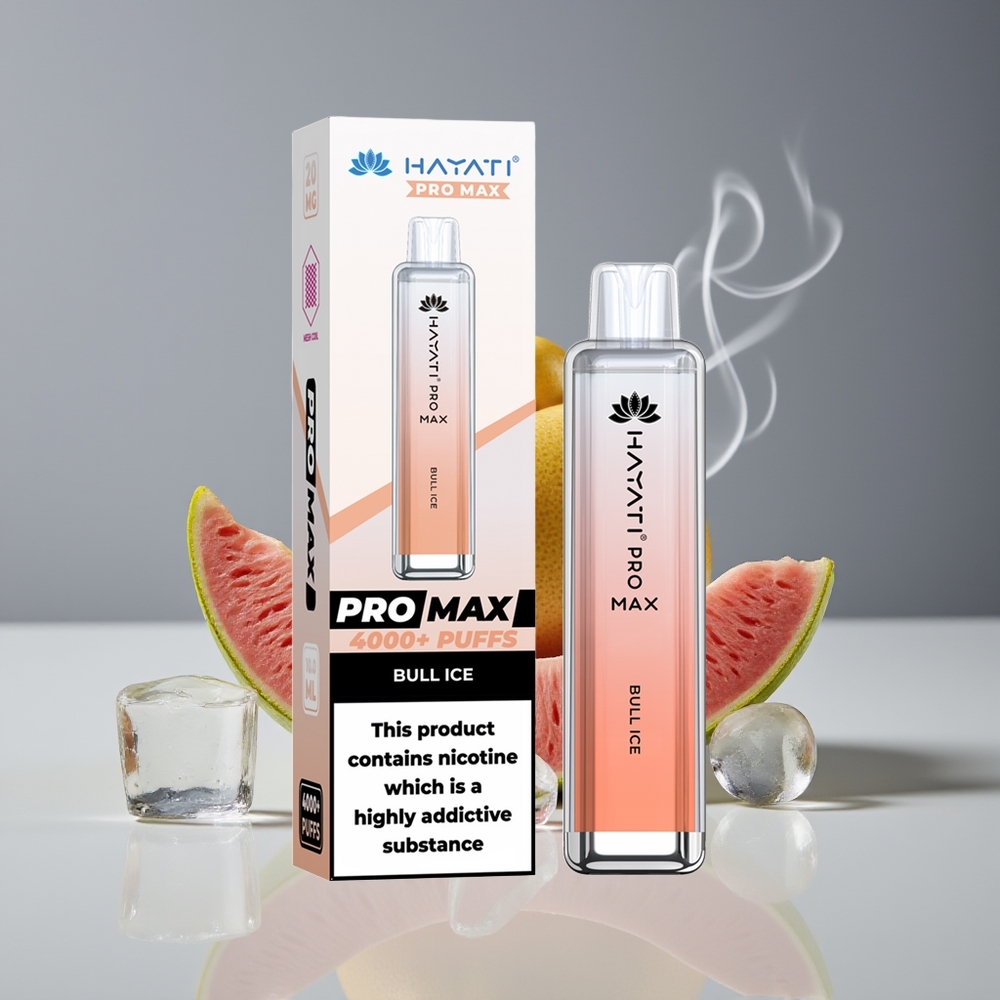 Hayati Pro Max 4000 Puffs Engros Danmark TPD-Compliance Bull Is