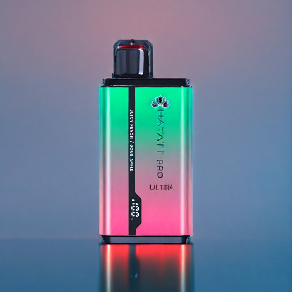 Hayati Pro Ultra 15000 Puffs Sur Æble Saftig Fersken 850mAh Engros Danmark