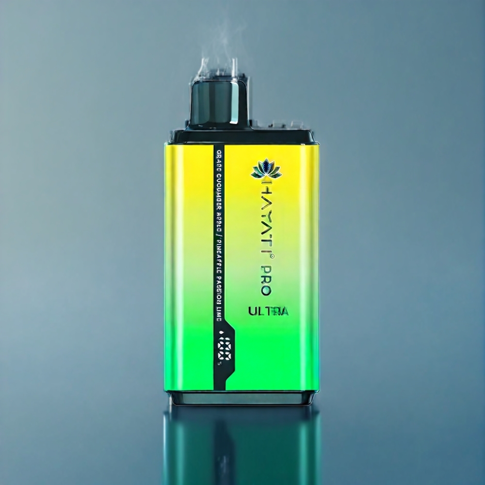 Hayati Pro Ultra 15000 Puffs Vindrue Agurke Æble Ananas Lidenskab Engros Danmark