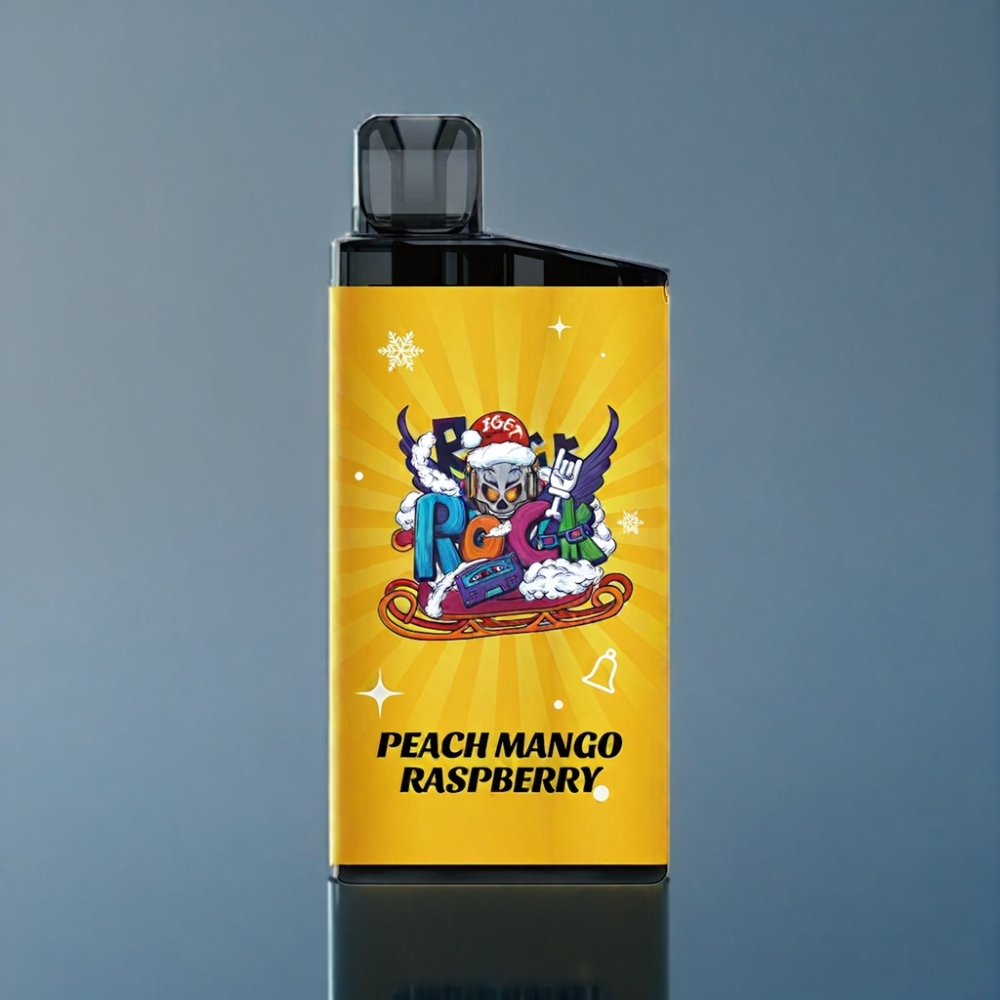 IGET Bar 3500 Puffs 1400 mAh Fersken Mango Hindbær Engros Danmark