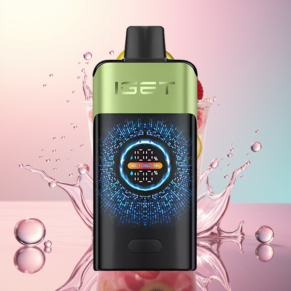 IGET ONE 12000 Puffs Engros Danmark 2700 mAh Bærbar Vape Jordbær Kiwi Is