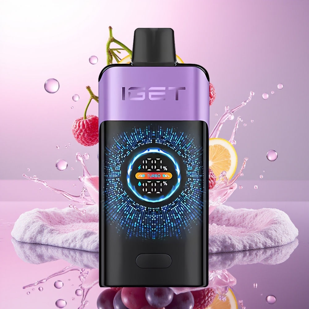 IGET ONE 12000 Puffs Engros Danmark Bæredygtig Vape Druesne 2700 mAh