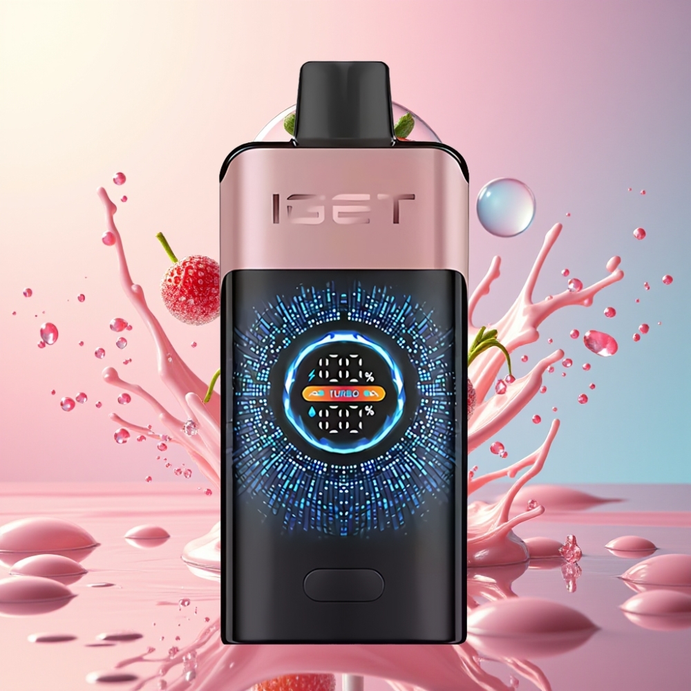 IGET ONE 12000 Puffs Engros Danmark Vape Chupa Chups Jordbær 2700 mAh