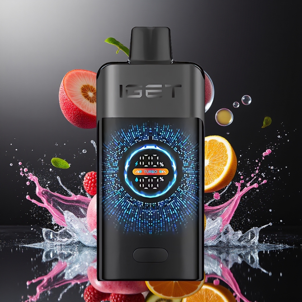 IGET ONE 12000 Puffs Sort Skov Vape 2700 mAh Engros Danmark
