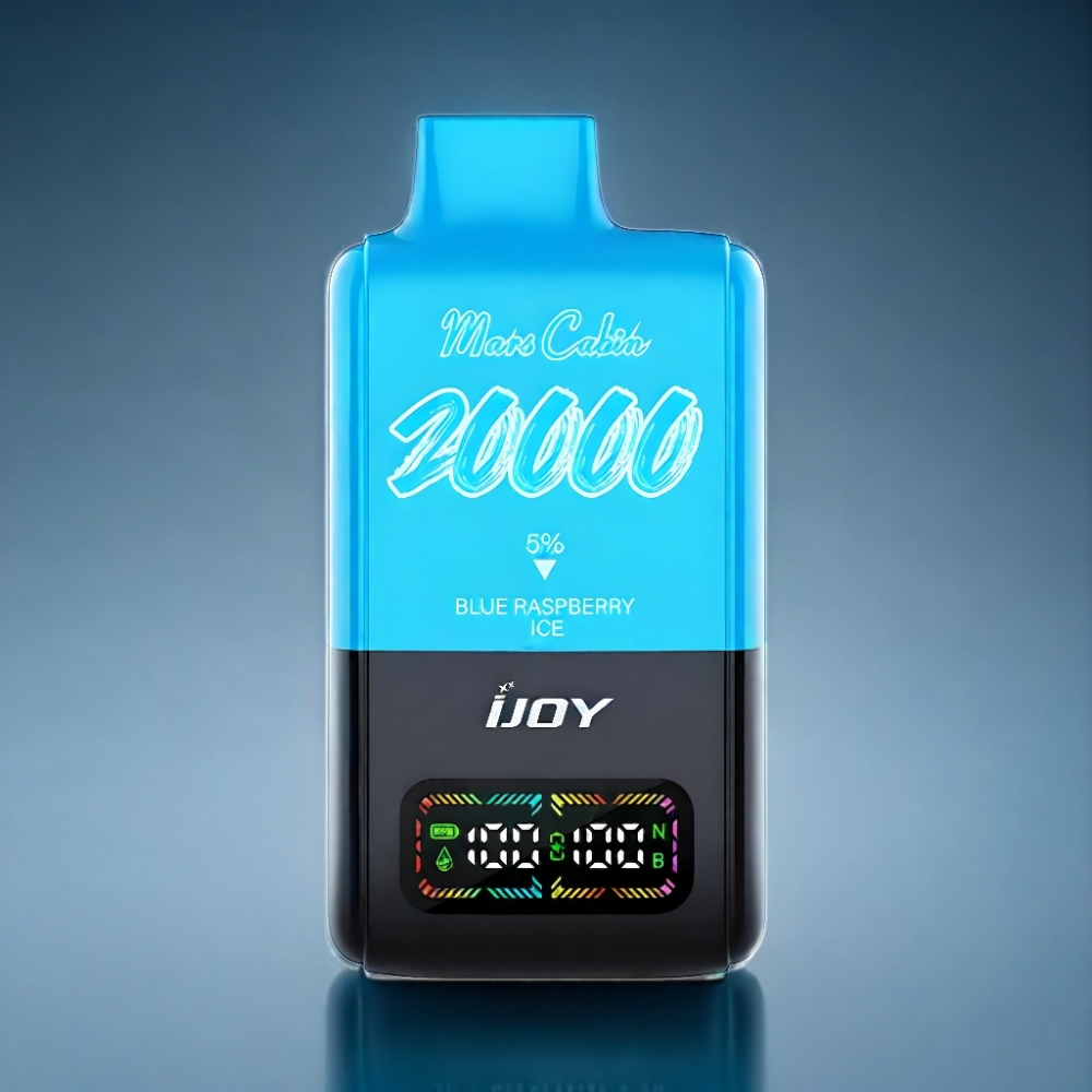 IJOY Mars Cabin 20000 Puffs Engros Danmark 0.5 Ohm Dual Mesh Blå Hindbær Is