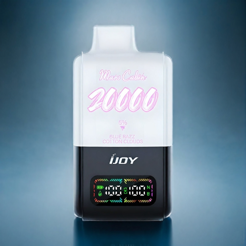 IJOY Mars Cabin 20000 Puffs Engros Danmark Engangs Vape Blå Hindbær Bomuldsskyer TYPE-C