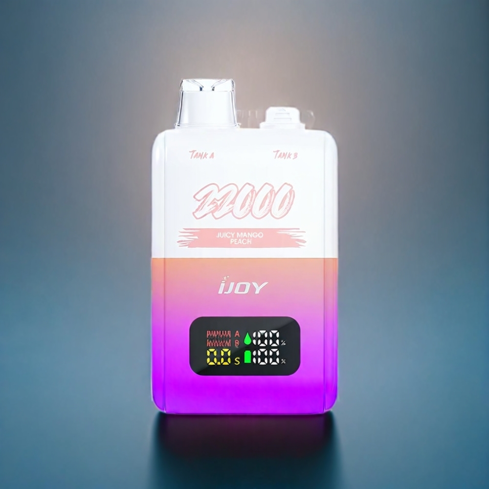 IJOY SD 22000 Puffs Engros Danmark Bærbar E-cigaret Saftig Mango Fersken 15W