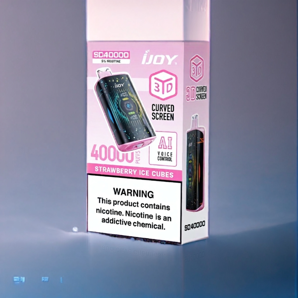 IJOY SD 40000 Puffs Engros Danmark Engangs Vape Jordbær Isterninger med 20ML