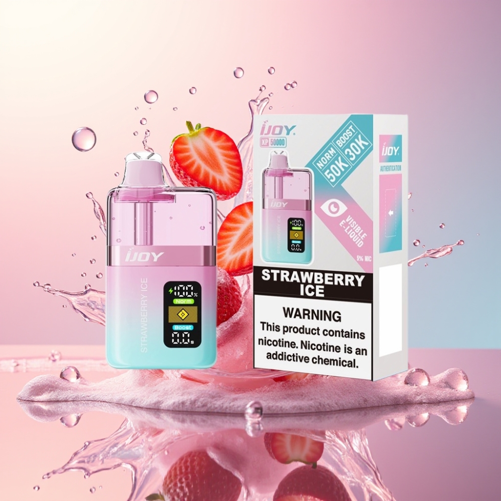 IJOY XP50000 Engros Danmark 0.4ohm Dual Mesh Vape Jordbær Is