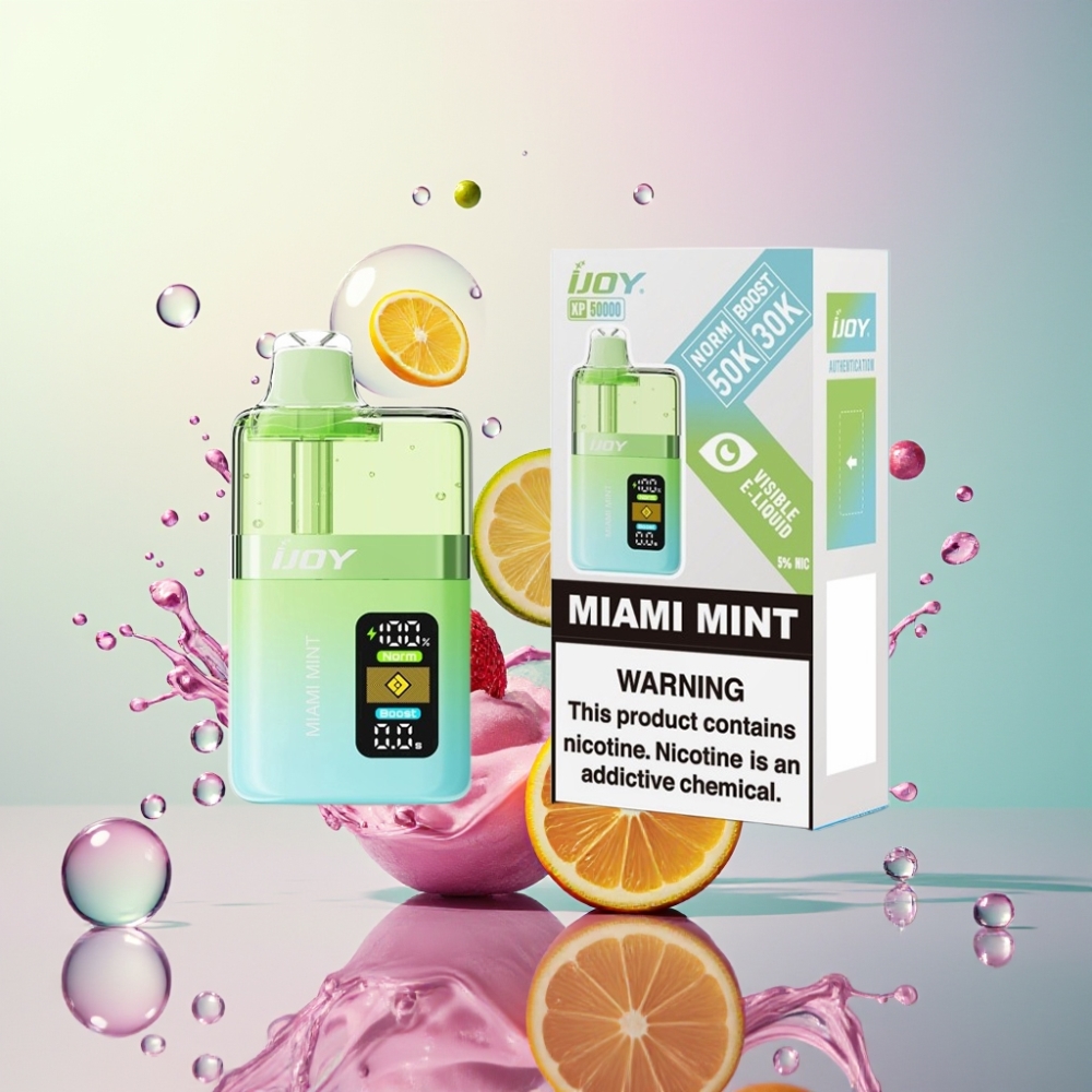 IJOY XP50000 Engros Danmark 0.4ohm Dual Mesh Vape Miami Mynte