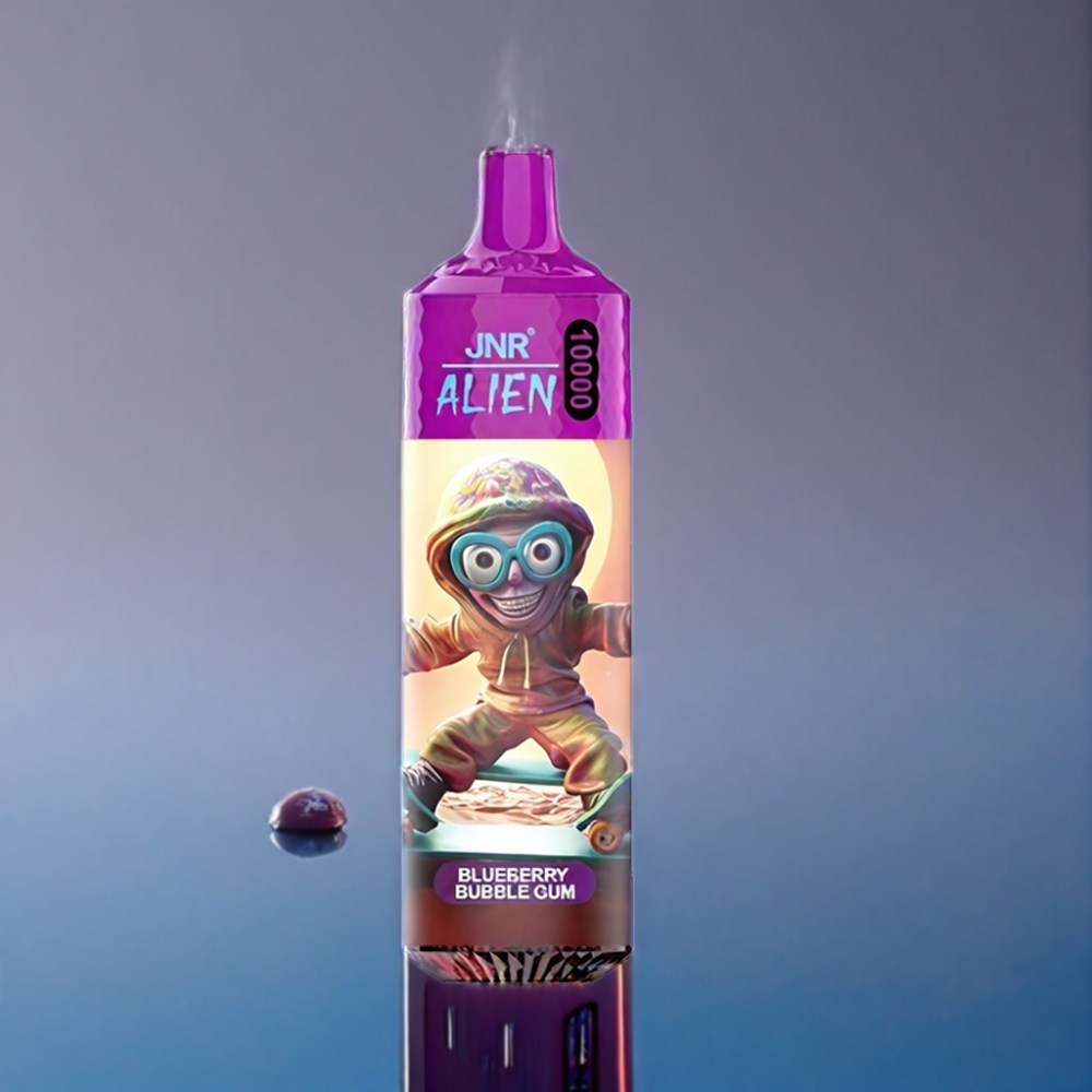 JNR Alien 10000 Puffs Blåbær Bubble Gum 850mAh Engros Danmark