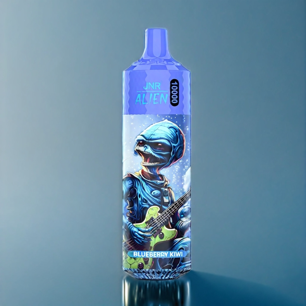 JNR Alien 10000 Puffs Blåbær Kiwi med LED Engros Danmark