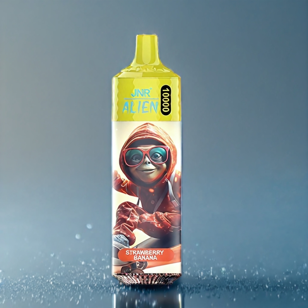 JNR Alien 10000 Puffs Jordbær Banan 850mAh Engros Danmark