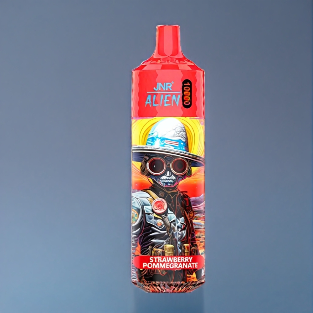JNR Alien 10000 Puffs Jordbær Granatæble Type-C Quick Charge Engros Danmark