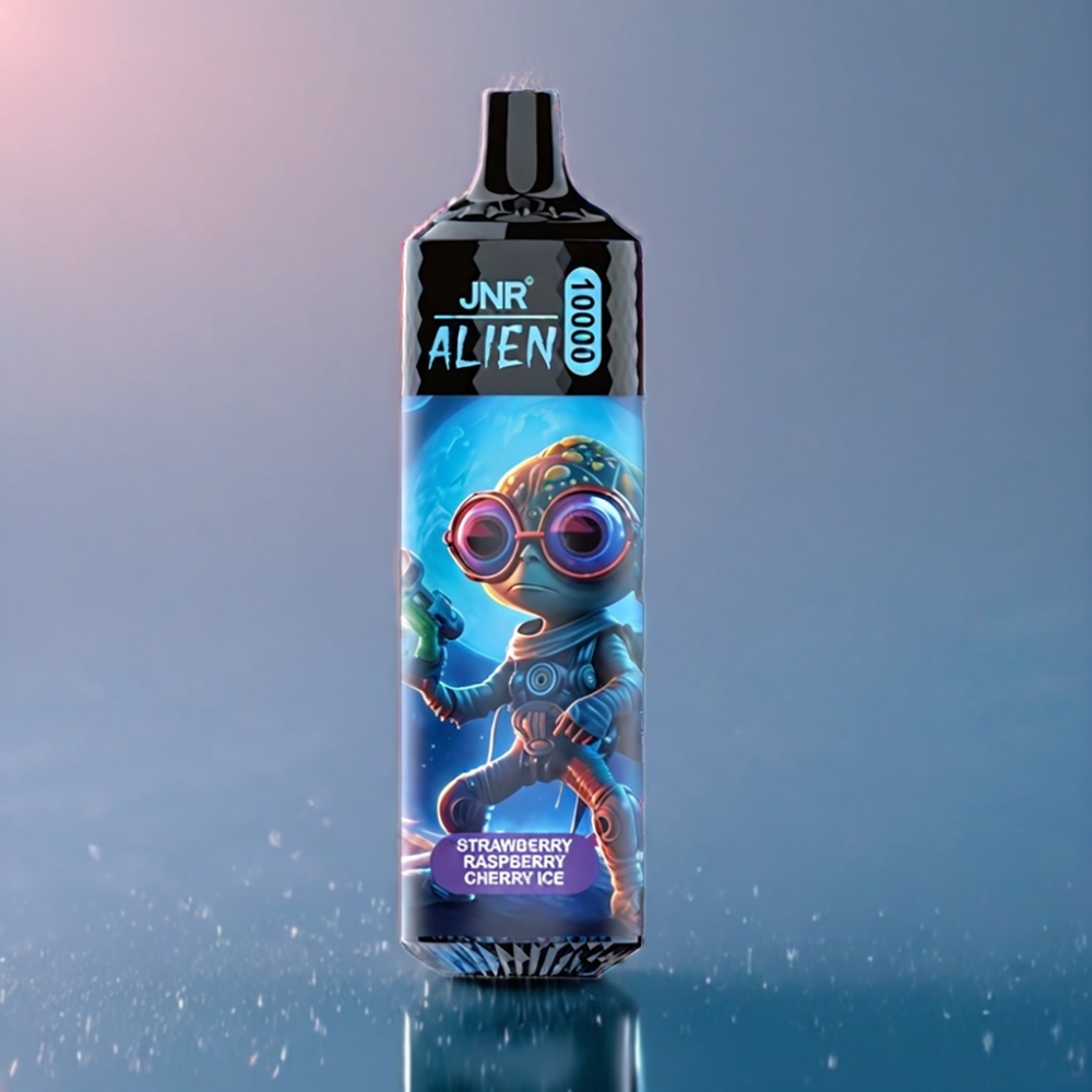 JNR Alien 10000 Puffs Jordbær Hindbær Kirsebær Is med RGB Engros Danmark