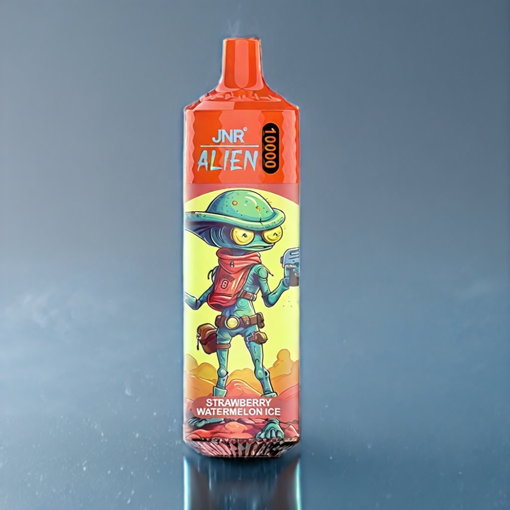 JNR Alien 10000 Puffs Jordbær Vandmelon Is med LED Engros Danmark