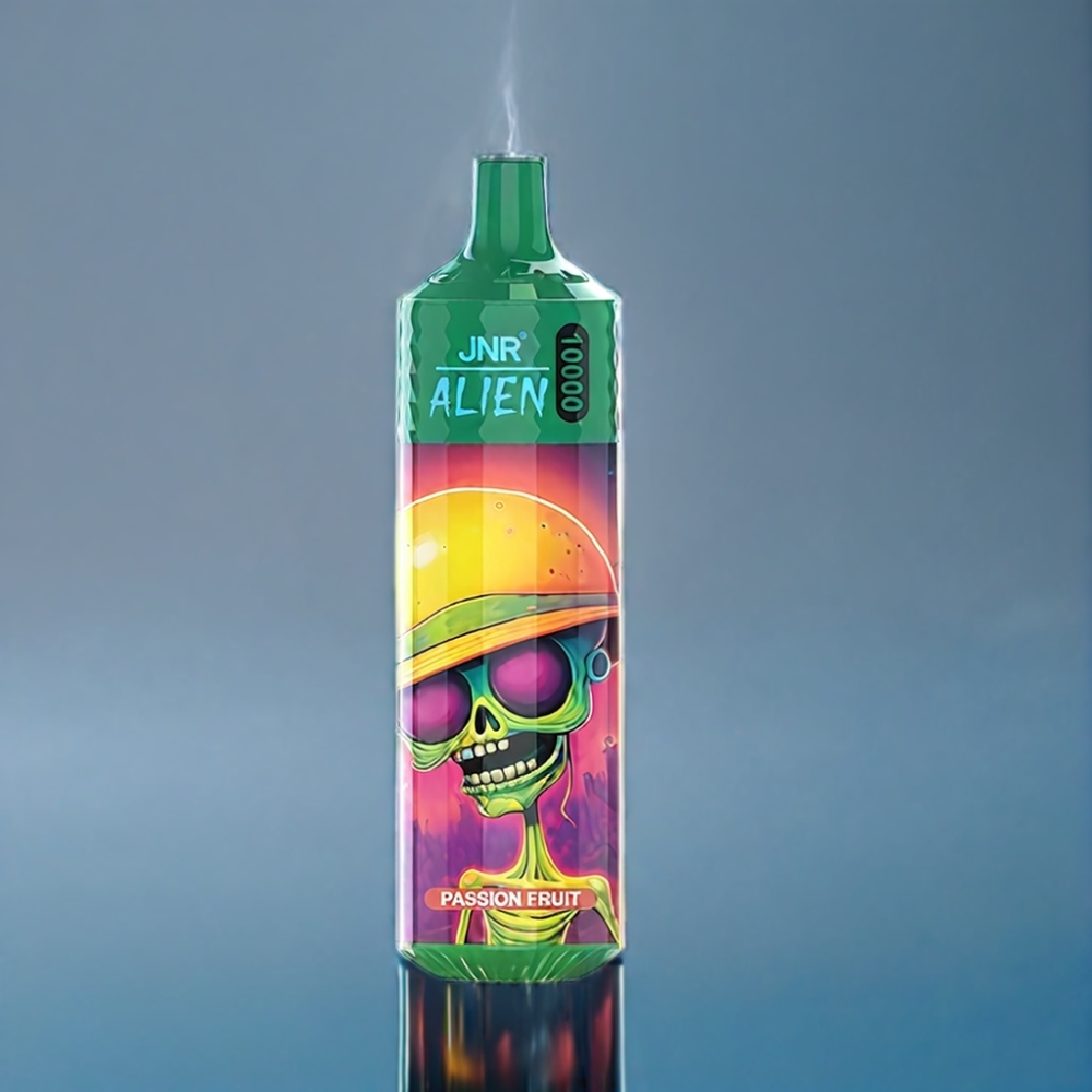 JNR Alien 10000 Puffs Passionsfrugt RGB Engros Danmark