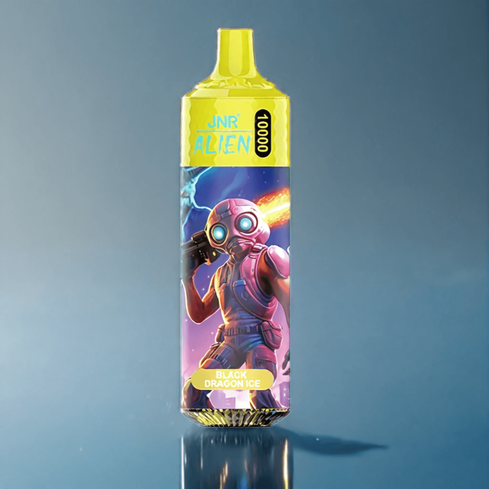 JNR Alien 10000 Puffs Sort Drage Is Med RGB Engros Danmark